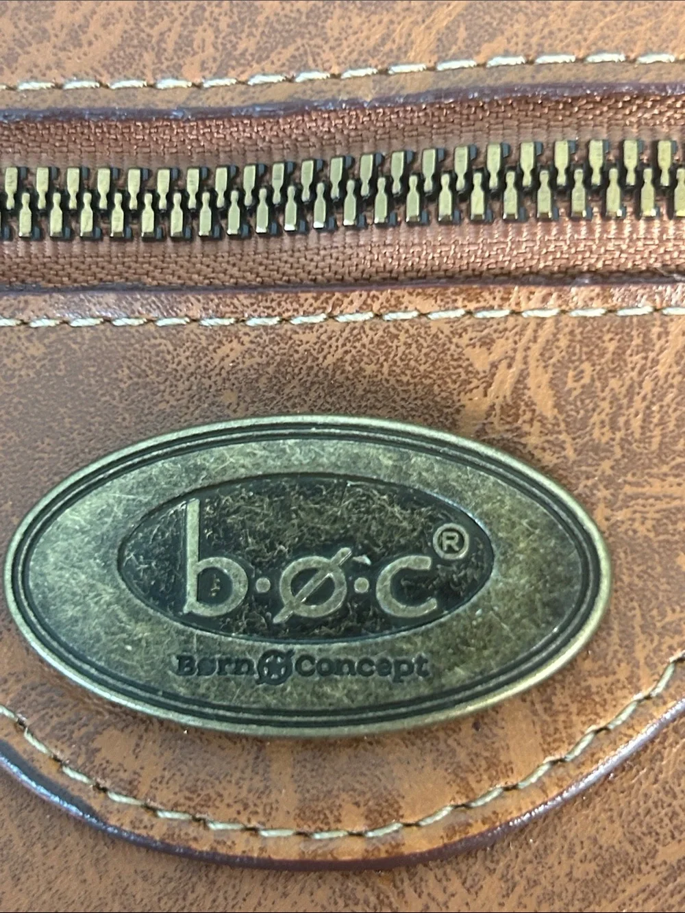 b.o.c. Chestnut Brown Faux-Leather Crossbody Bag - Picture 11 of 14